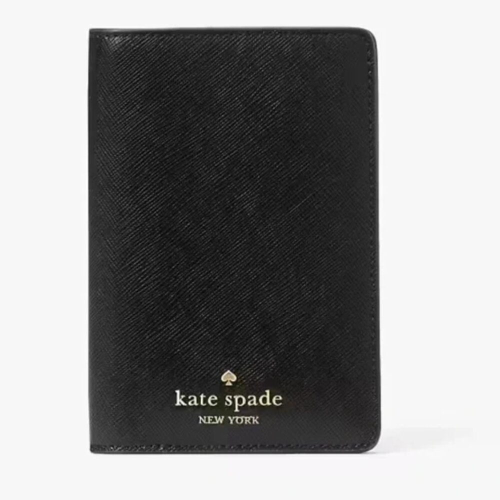 Kate Spade Madison Passport Holder Saffiano Leather Black
